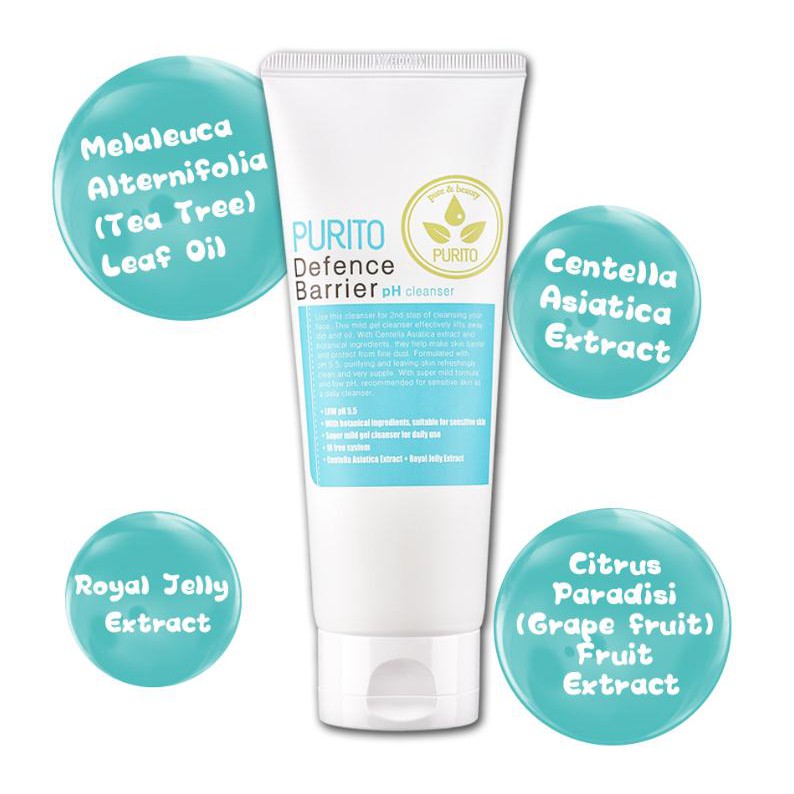 PURITO - Defense Barrier pH Cleanser | sữa rửa mặt rào chận bảo vệ pH | BigBuy360 - bigbuy360.vn