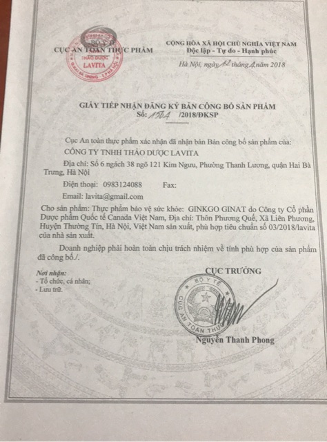 Viên uống bổ não ginko ginat