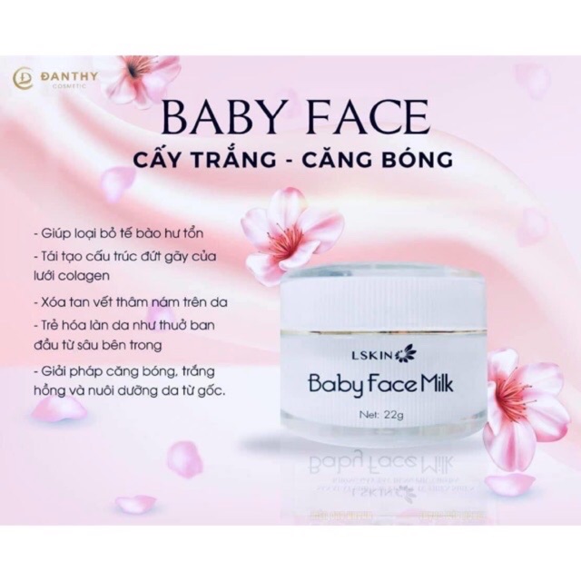 Baby face milk trắng ko tì vết hàng chính hãng