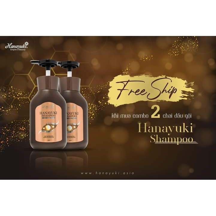 Mua 2 sản phẩm dầu gội thảo dược hanayuki shampoo được free ship