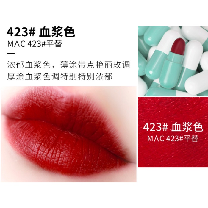 Set 8 son môi lâu trôi thiết kế hình viên thuốc độc đáo | BigBuy360 - bigbuy360.vn