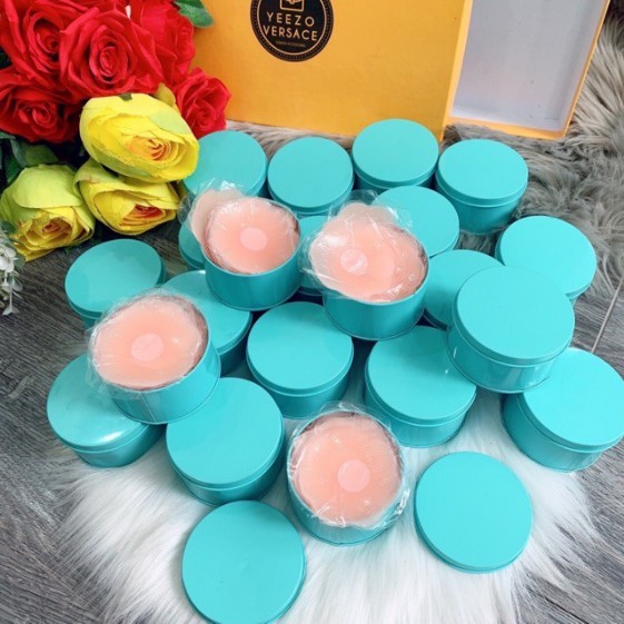 Hộp 10 Miếng (5 Cặp) Dán Ngực Silicon siêu dính, dán Nhũ Hoa - Miếng Dán Ti DANNGUC01