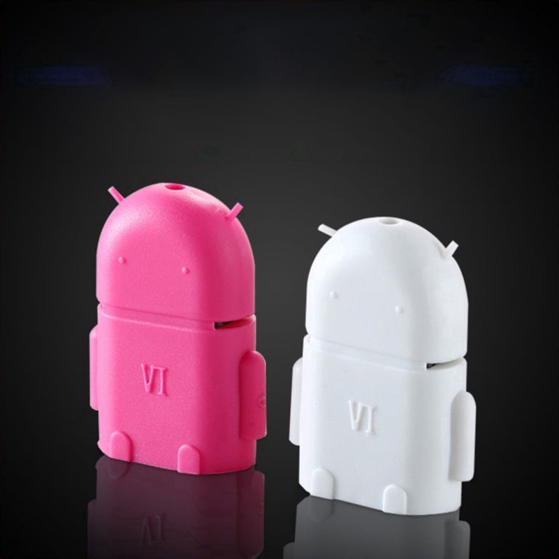 Đầu chuyển đổi Micro Mini sang USB OTG hình robot cho điện thoại/tablet Android | WebRaoVat - webraovat.net.vn