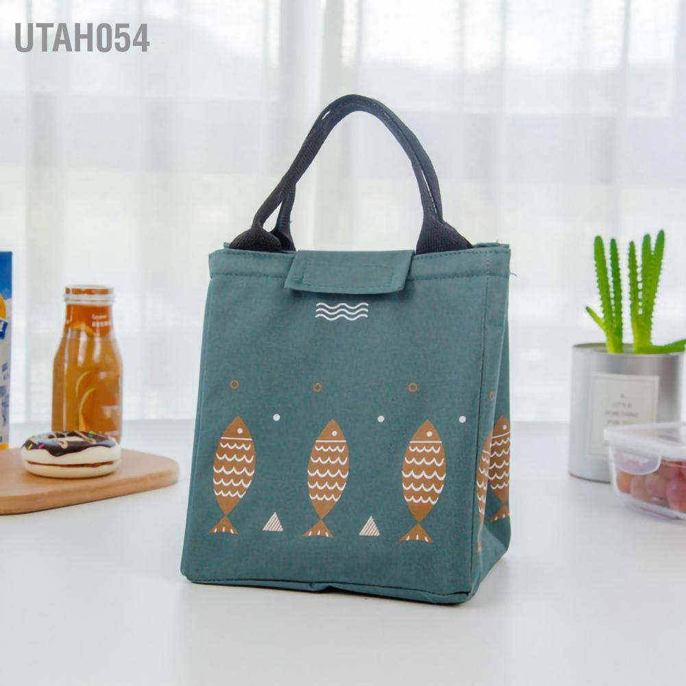 Túi ăn trưa oxford vải cách nhiệt không thấm nước dung tích lớn mang theo đồ ngoài trời