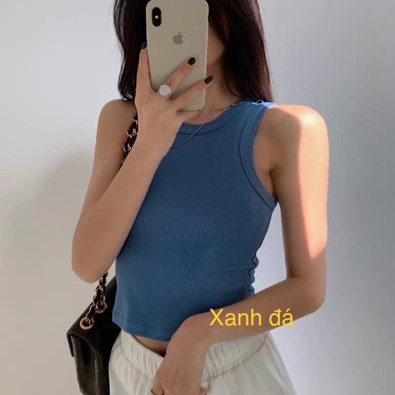 ÁO CROPTOP BA LỔ CHẤT LEN TĂM SỊN SÒ(HÀNG XẤU HÀNG LỔI BAO ĐỔI TRẢ MIỄN PHÍ)