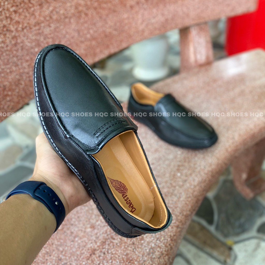 Giày nam tuổi trung niên chất liệu da bò cao cấp phong cách lịch thiệp Mã GN052