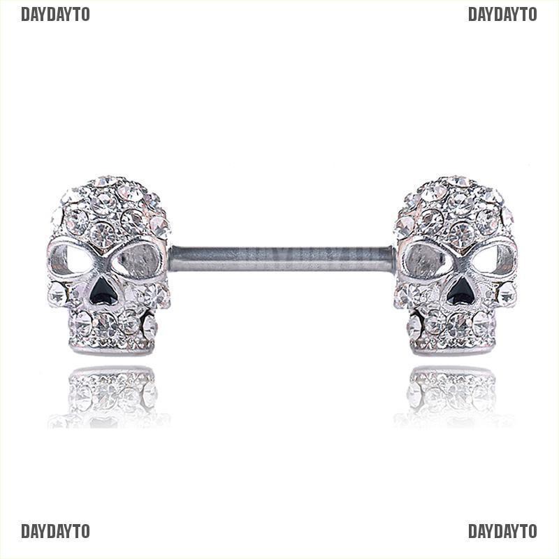 1 Nhẫn Hình Đầu Lâu Pha Lê Gợi Cảm