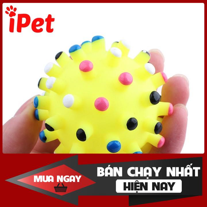 Bóng Cao Su Phát Ra Tiếng Kêu Có Gai Cho Chó Mèo - iPet Shop 0
