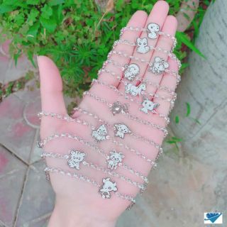 Lắc tay con giáp bạc cho bé