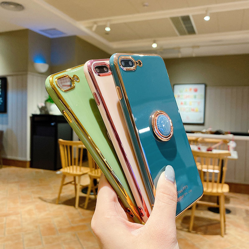 Ốp Điện Thoại Màu Trơn Có Giá Đỡ Cho Iphone 12 Pro Max Mini 6 6s 7 8 Plus Xs Max Xr 11 Pro Max Se2020