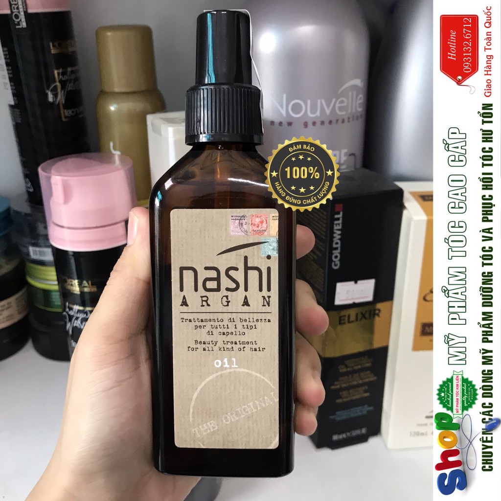 [Nashi-Chính hãng] Tinh dầu dưỡng tóc Nashi Argan Oil phục hồi tóc hư tổn