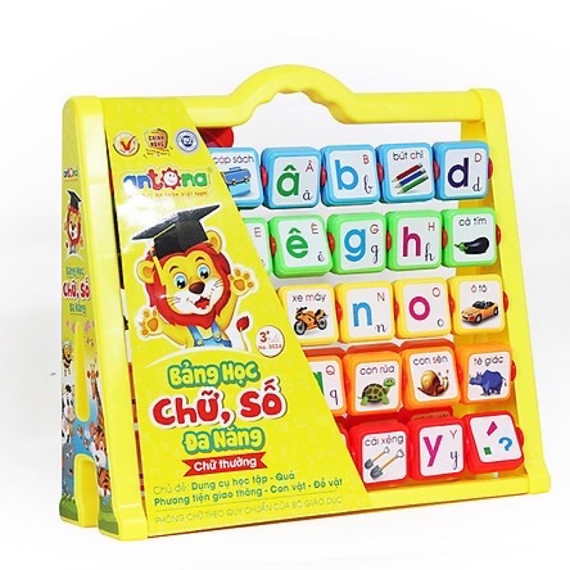 Bảng học chưx cái và chữ số đa năng Antona - Giúp bé phát triển trí nhớ