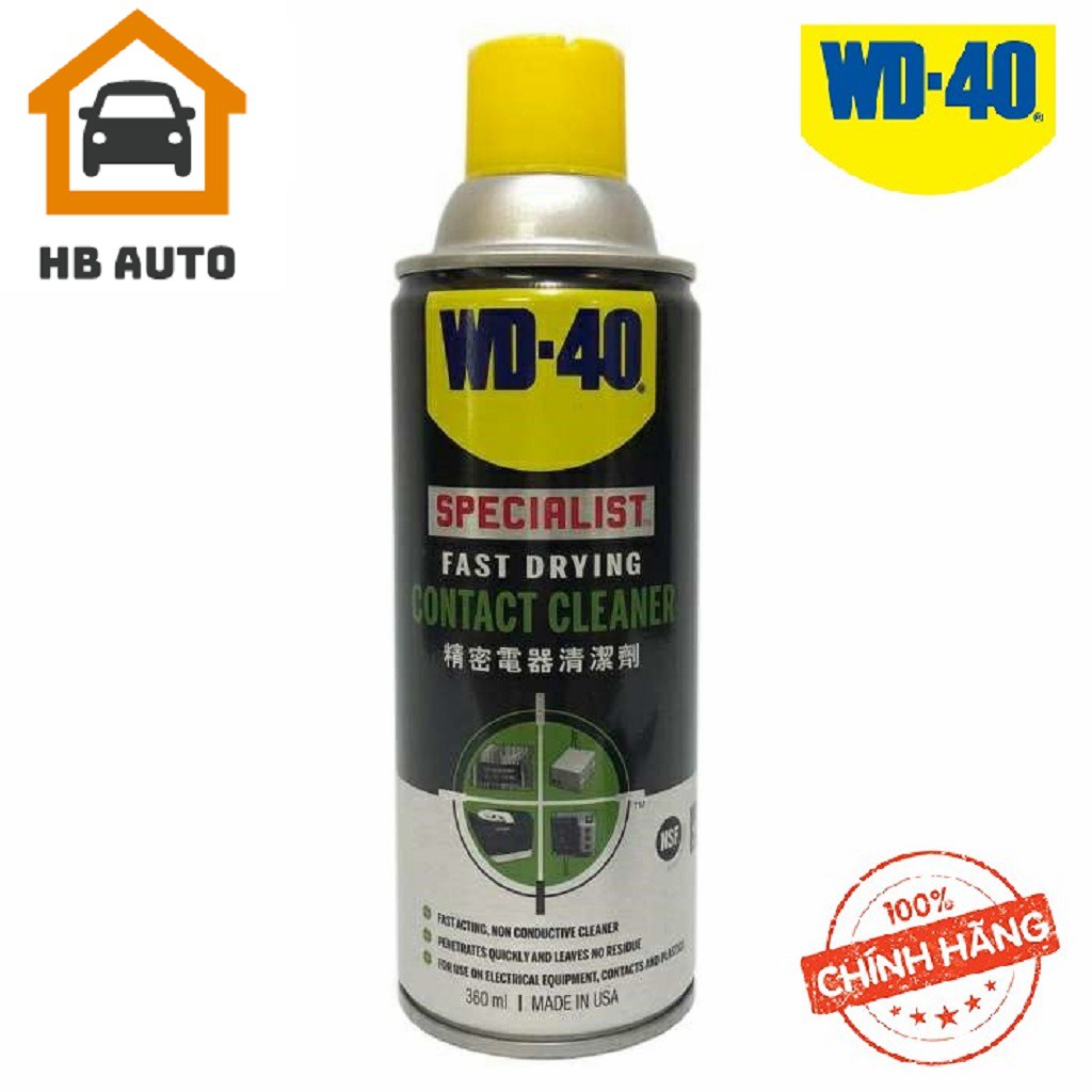 Chai Làm sạch bề mặt khô nhanh WD-40 Specialist Fast Drying Contact Cleaner (360ml)