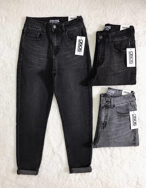 Quần jeans nử baggy xám mới