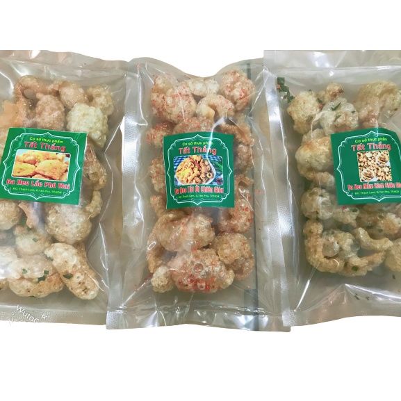 Da heo sấy tỏi ớt túi zip 100g loại ngon