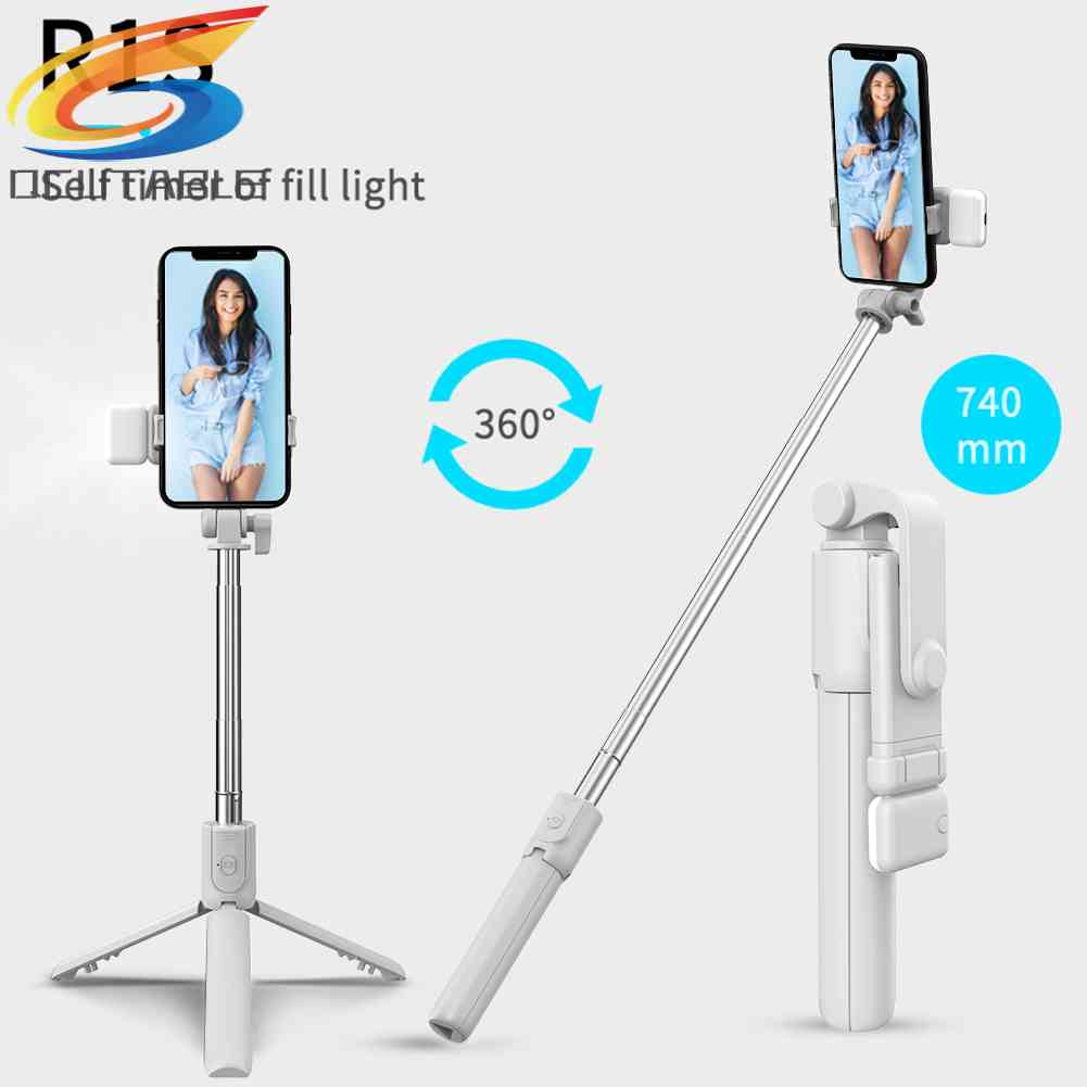 Gậy Tự Sướng Bluetooth Có Thể Gấp Gọn Kèm Đèn Led