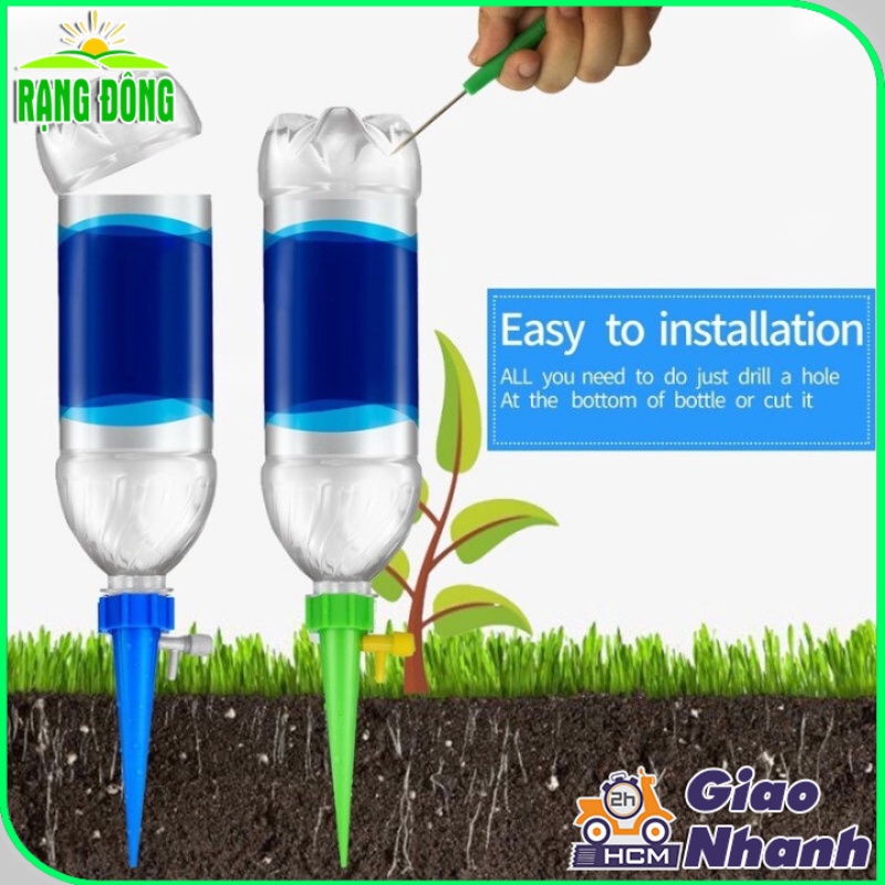 Que Tưới Nhỏ Giọt gắn chai nhựa (màu ngẫu nhiên) - Hạt giống Rạng Đông