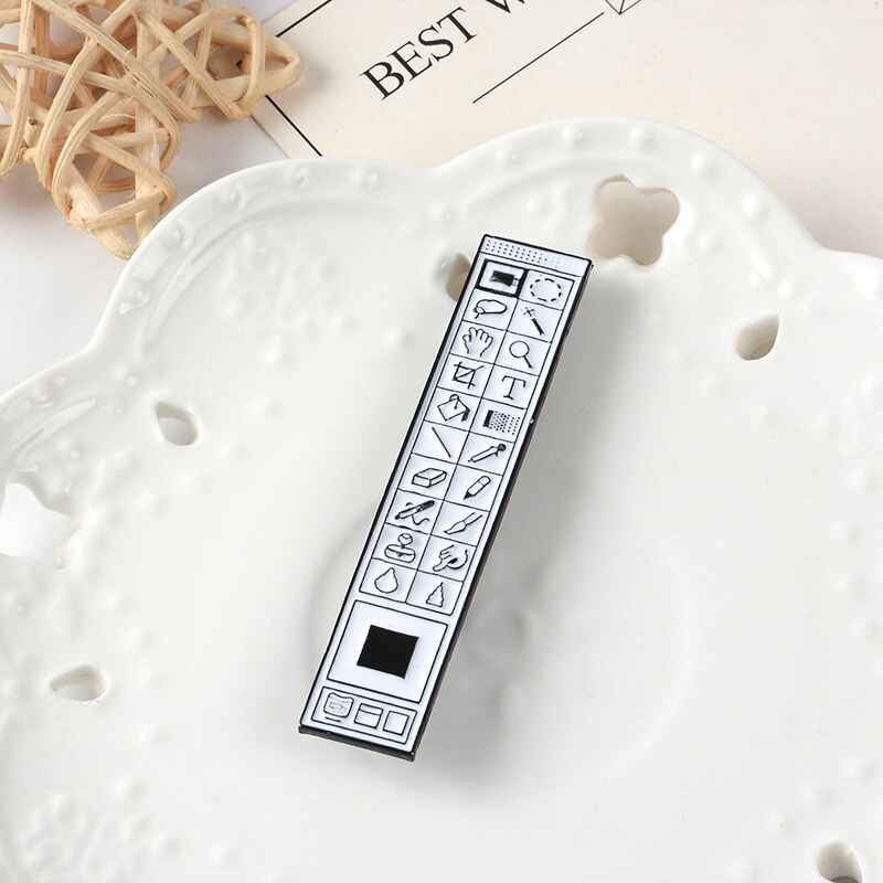 Ghim cài áo tráng men họa tiết hoạt hình dành cho học sinh