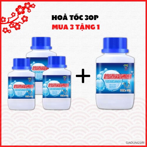 DEAL SỐC Combo Bột Thông Cống Bồn Cầu Nhật Bản Lavabo Cực Mạnh,Thông Tắc Bồn Rửa Siêu Hiệu Quả Tẩy Được Tóc