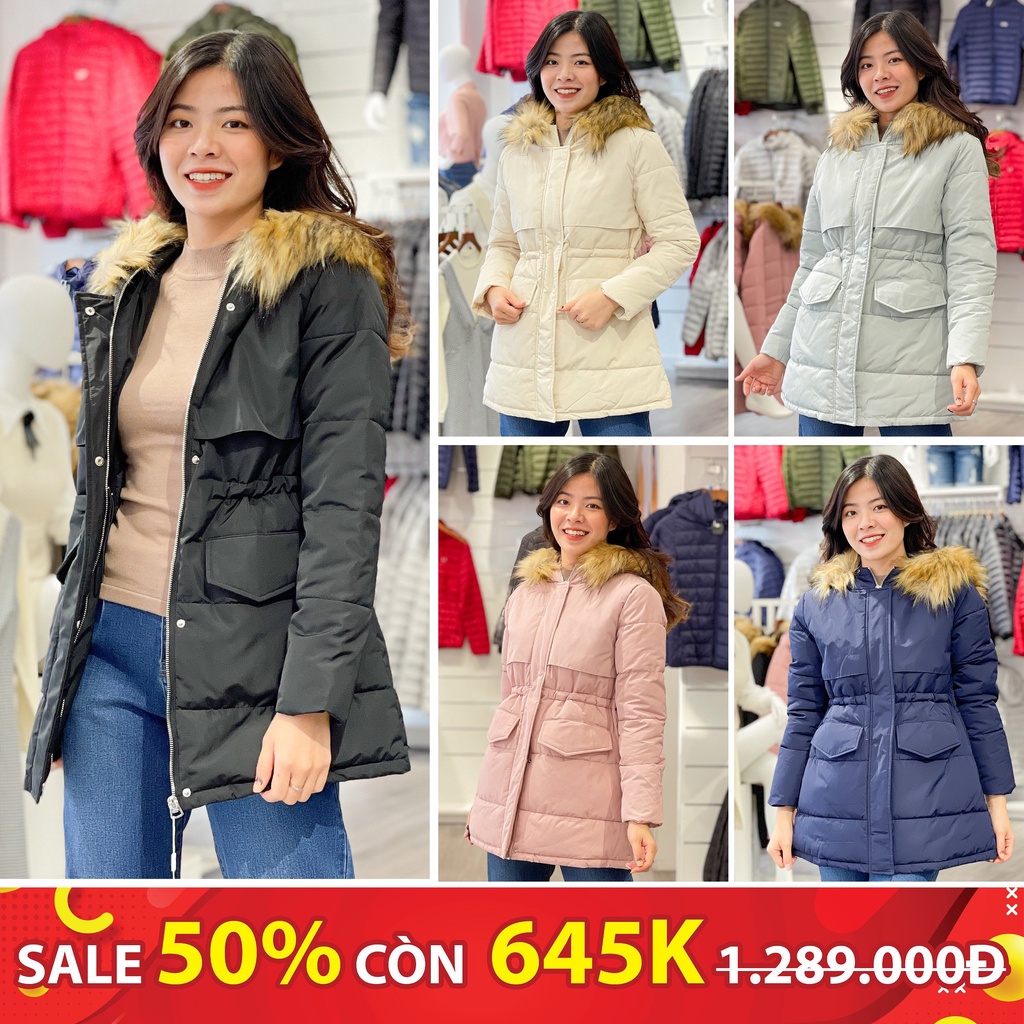 Áo phao nữ dáng dài YODY siêu nhẹ có phong cách thời trang mùa đông PVN6002