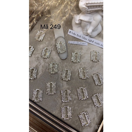 Charm cao cấp mã 245_ mã 254, phụ kiện gắn móng tay