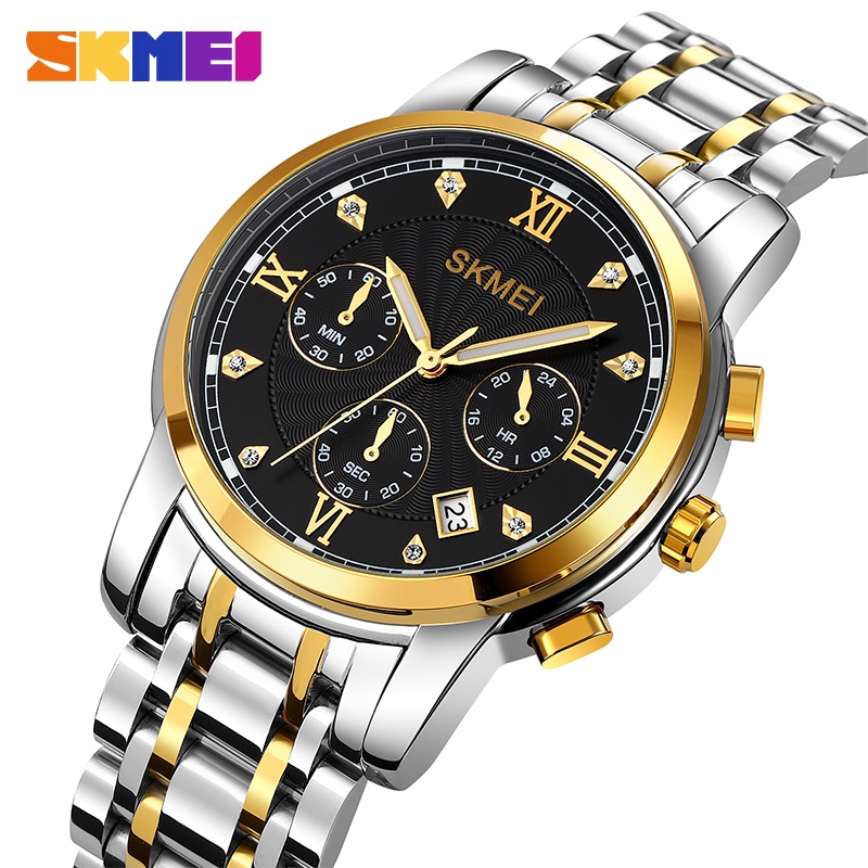 Đồng Hồ Quartz Nam Hiển Thị Ngày Chống Thấm Nước SKMEI 1904