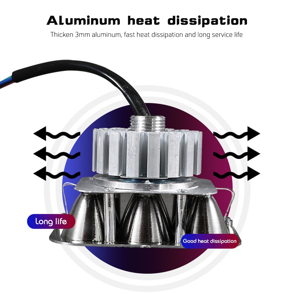 MG Đèn pha LED xe máy Đèn chiếu xa Ánh sáng gần Xe điện Tích hợp đèn chiếu sáng Đa năng cho Đèn ô tô DC 12-85V