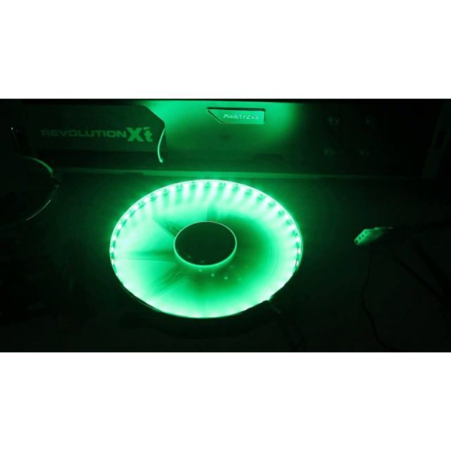 Fan case 12cm led xanh lá | fanled 33 bóng xanh lá