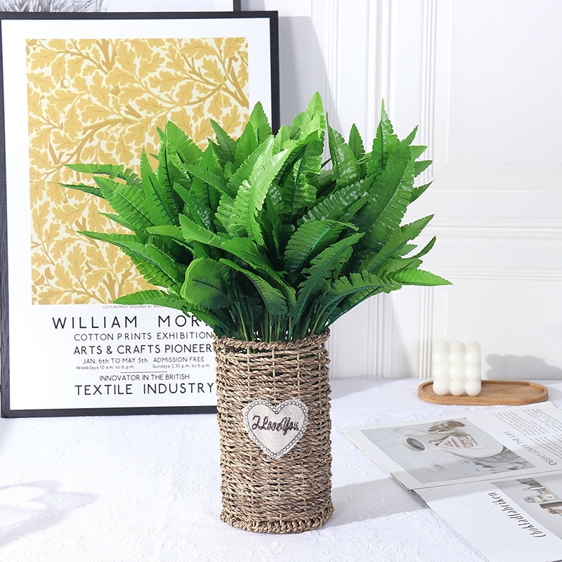 1 Chậu Cây Cảnh 7 Nhánh Nhân Tạo Trang Trí Nhà Cửa