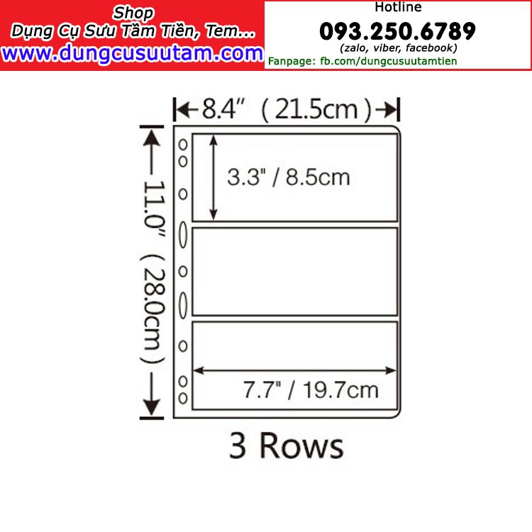 Combo 5 phơi Đựng Tiền Giấy 3 Ngăn Trong PCCB