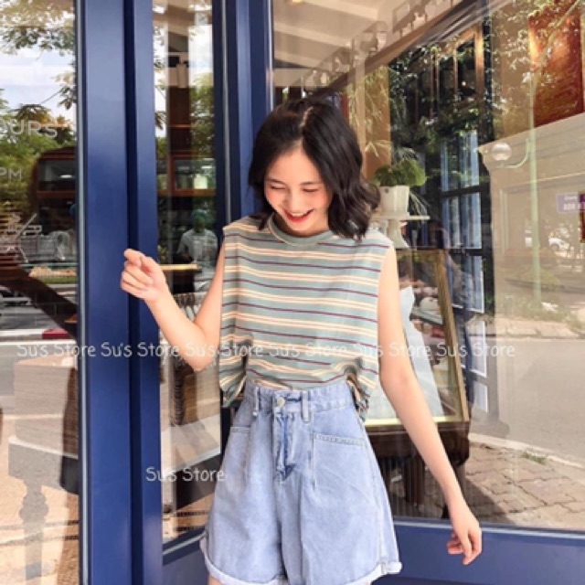 Áo tanktop kẻ siêu hót | BigBuy360 - bigbuy360.vn