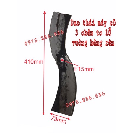 Dao thái cỏ máy 3 chân To lỗ Vuông Rèn Phụ tùng máy thái cỏ