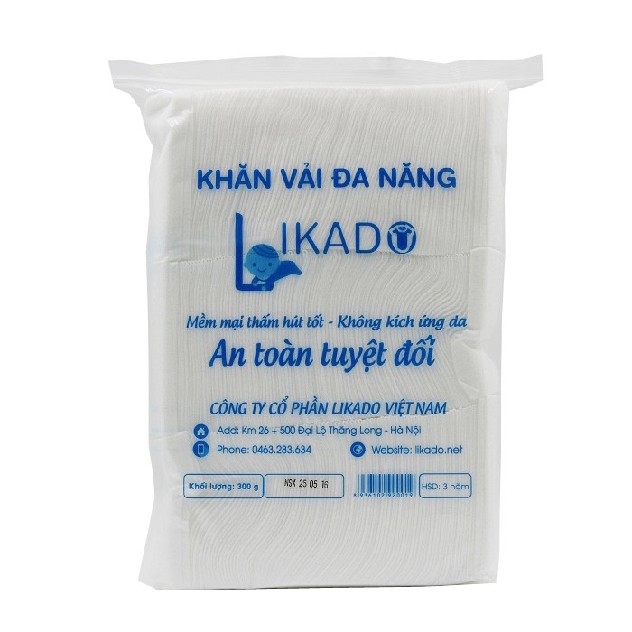 Khăn vải khô đa năng LIKADO - Loại 300gr - 270 tờ