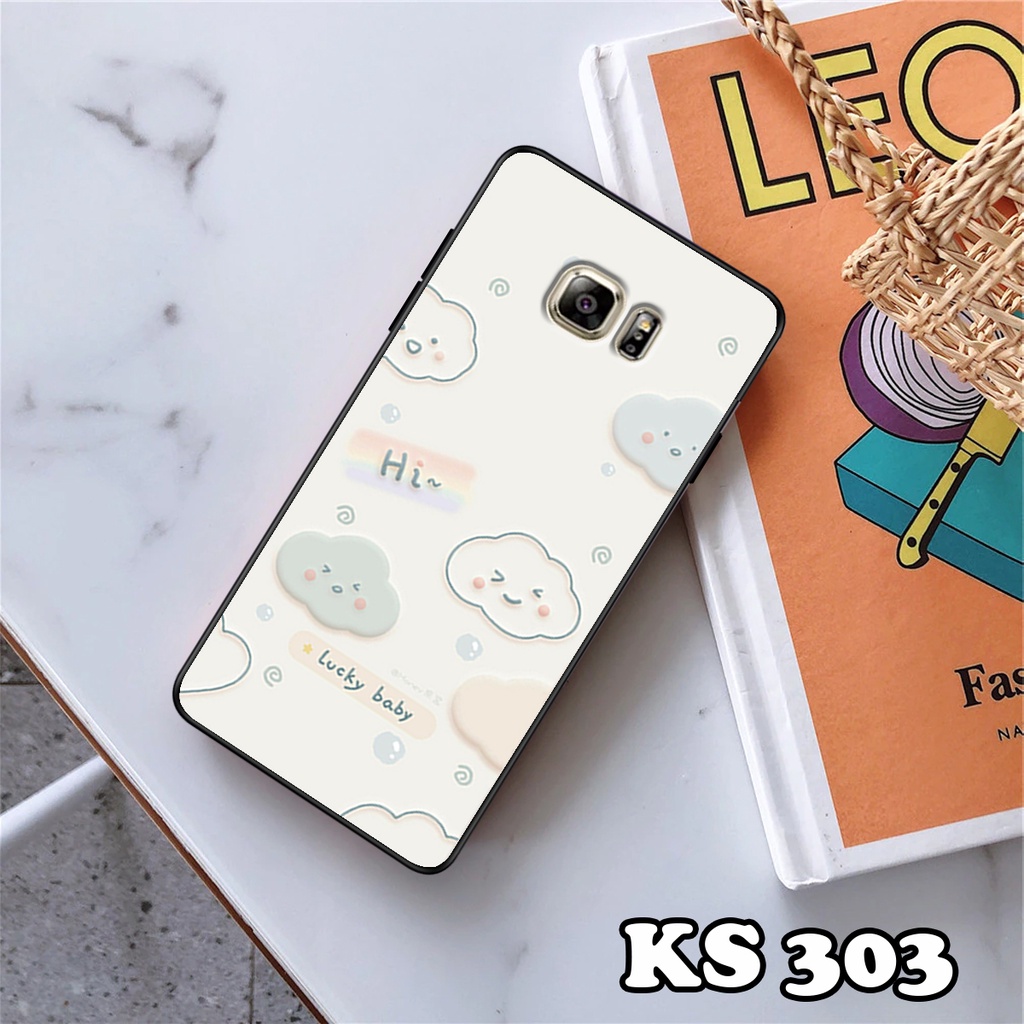 Ốp lưng Samsung S7 - Samsung S7 Edge - Ốp in hình Gấu&amp;Thỏ siêu xinh - Lưng nhám viền TPU chống trầy xước