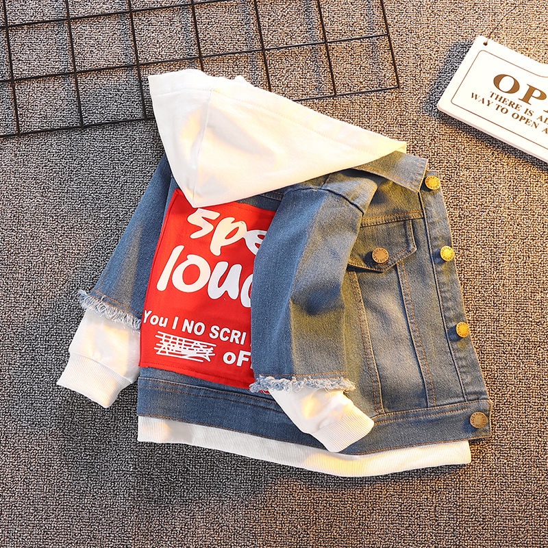 Áo khoác Denim thời trang xuân thu cho bé