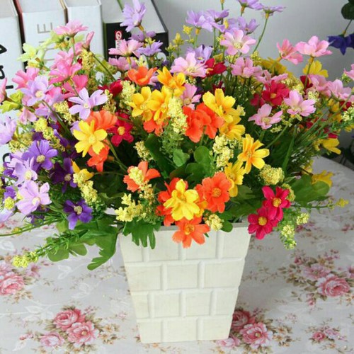 Hoa giả 🌺Hoa Cánh Bướm Hoa Cúc Nhí cao 35cm, nhiều màu🌺 - Cành hoa cắm lọ, hàng rào, cành điểm