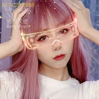 Kính LED Tiktok Phát Sáng 3D Nhấp Nháy, Kính Phát Sáng Cô Bii