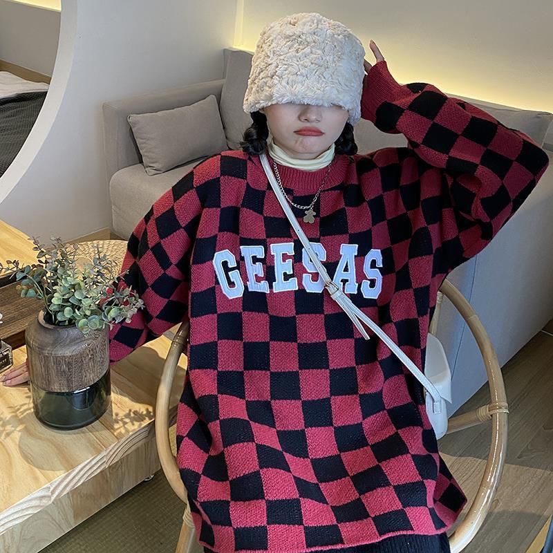 [ ORDER ] Áo Len Thêu Cổ Tròn Phong Cách Vintage | BigBuy360 - bigbuy360.vn