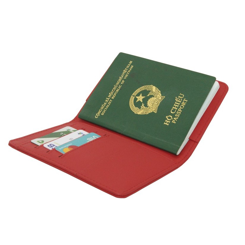 Ví đựng passport da bò đơn giản / Bao da đựng Passport da bò có khe cắm thẻ