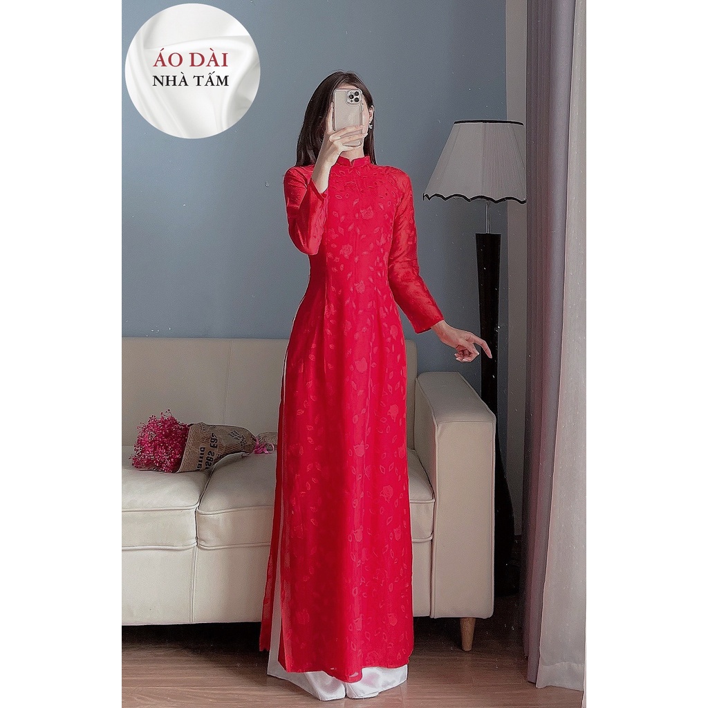 ÁO DÀI TƠ Ý 4 TÀ MỚI, ÁO DÀI NHÀ TẤM - N58