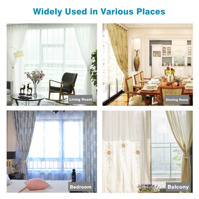 Dây buộc rèm thiết kế hình quả bóng với nam châm độc đáo tiện dụng