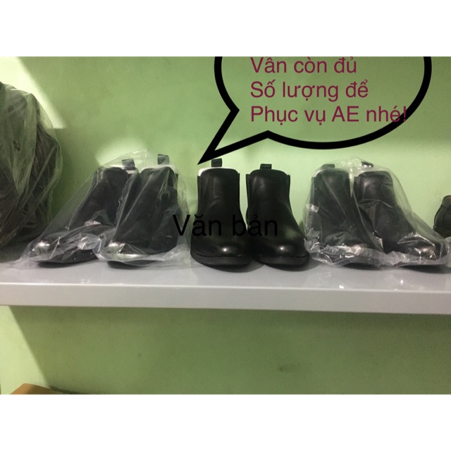 Giày da bò lộn-boots tăng chiều cao