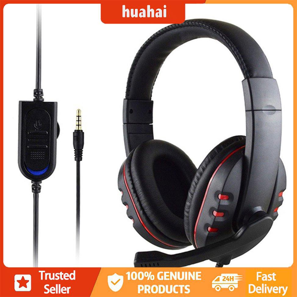 Tai nghe chơi game Stereo Surround Headphone 3.5mm Mic có dây cho máy tính xách tay PS4