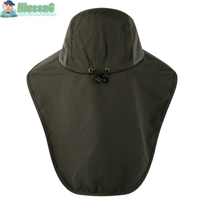 Nón Rộng Vành Chống Tia Uv Có Tấm Chắn Bảo Vệ Cổ Dùng Khi Đi Câu Cá