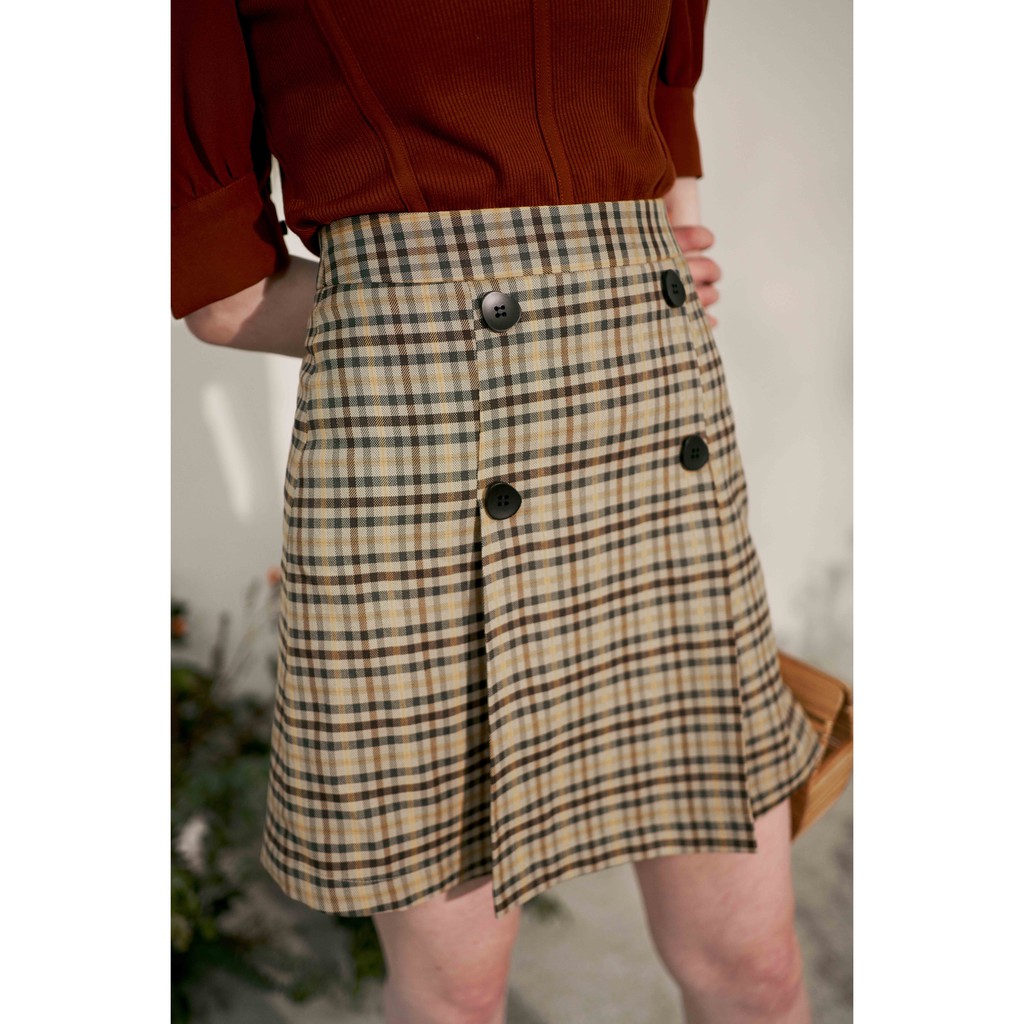 Chân váy A karo phối 4 khuy 1CV1009 ADORE DRESS | BigBuy360 - bigbuy360.vn