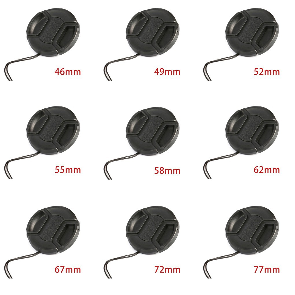 Nắp đậy ống kính Camera Canon Nikon 46/49/52/55/58/62/67/72