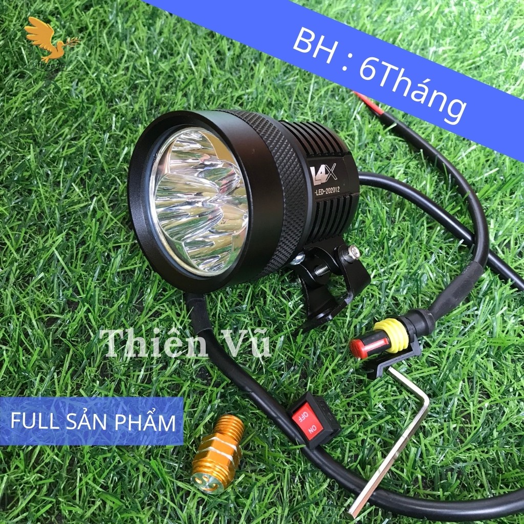 Đèn Trợ Sáng L4X 3 Chế Độ Siêu Sáng Chống Nước Mẫu Mới Hot Nhất Bảo Hành 6 Tháng