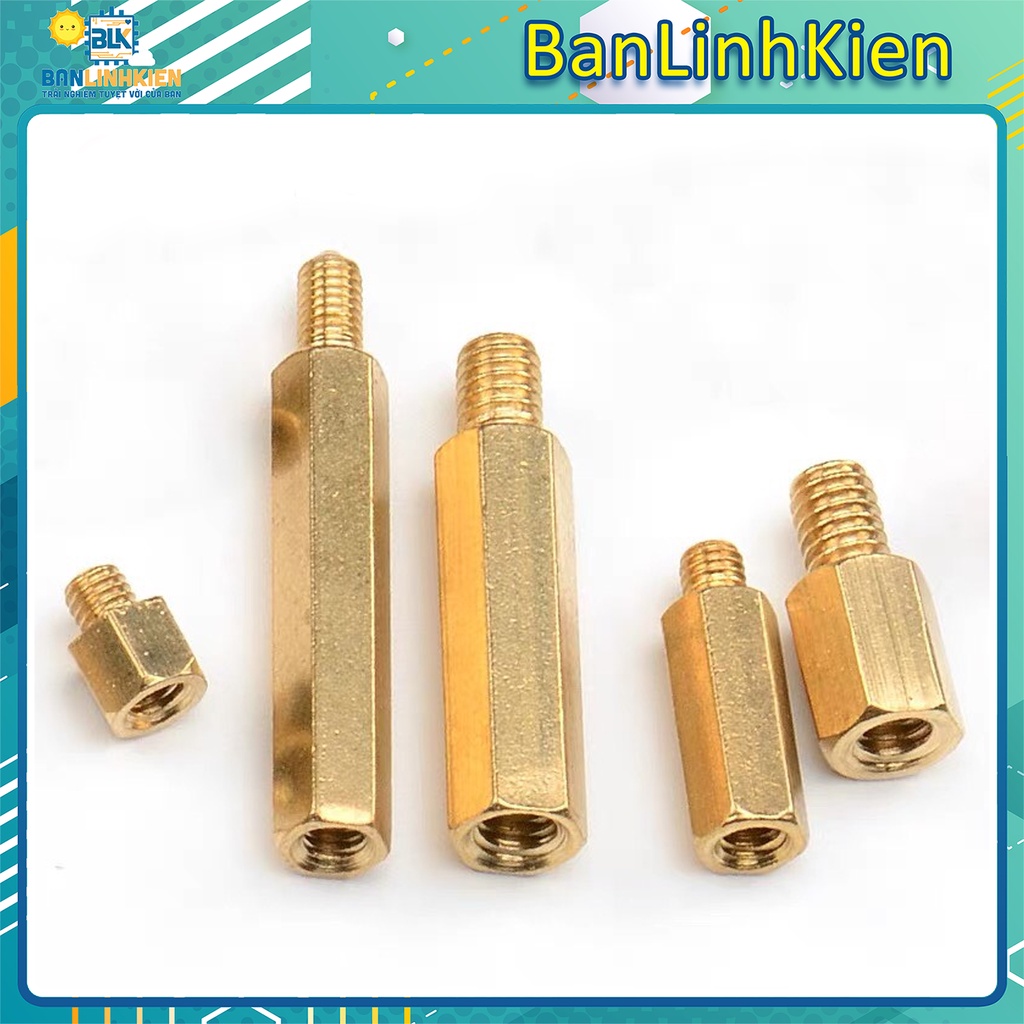 bộ 5 cọc đồng M3 đực cái đầy đủ kích thước | BigBuy360 - bigbuy360.vn
