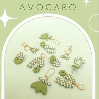 Bông tai đất sét | khuyên tai đất sét | avocaro collection | vicky moody