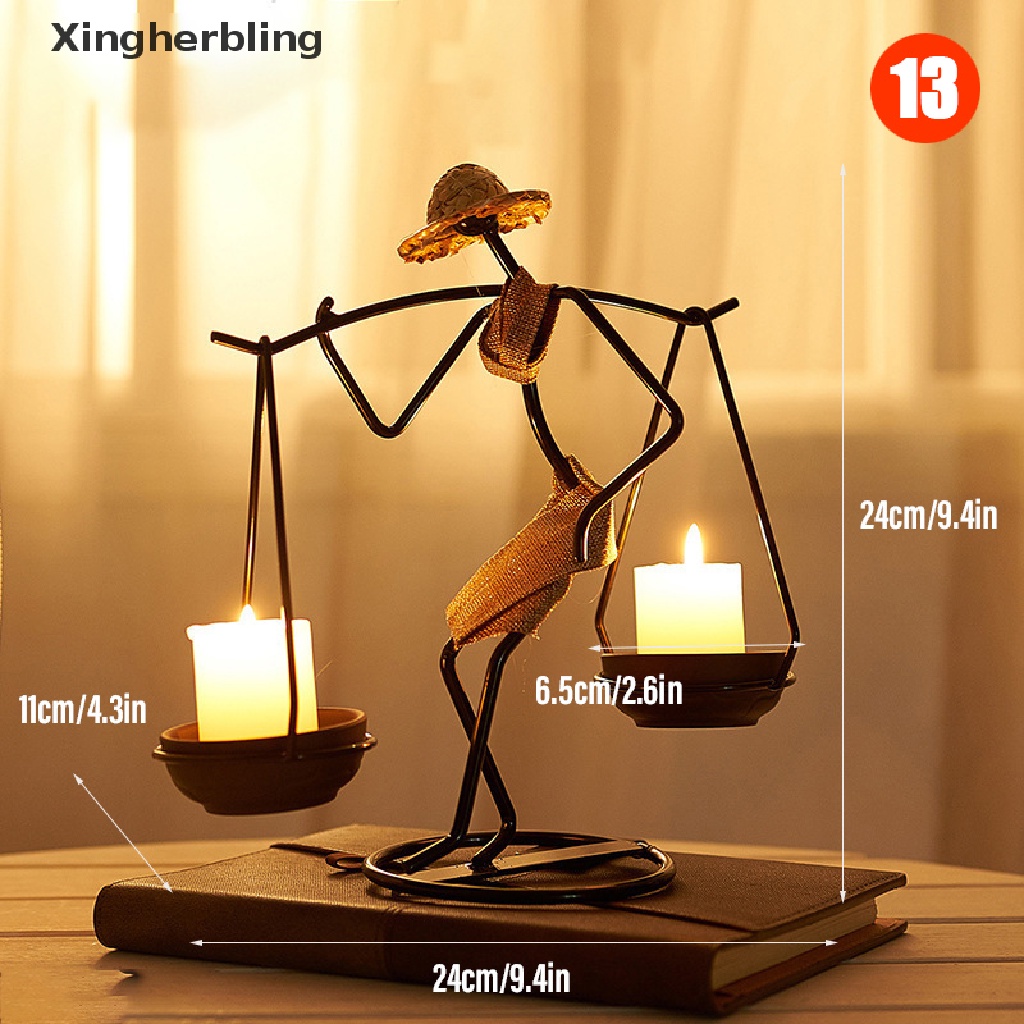 Chân nến kim loại kiểu vintage